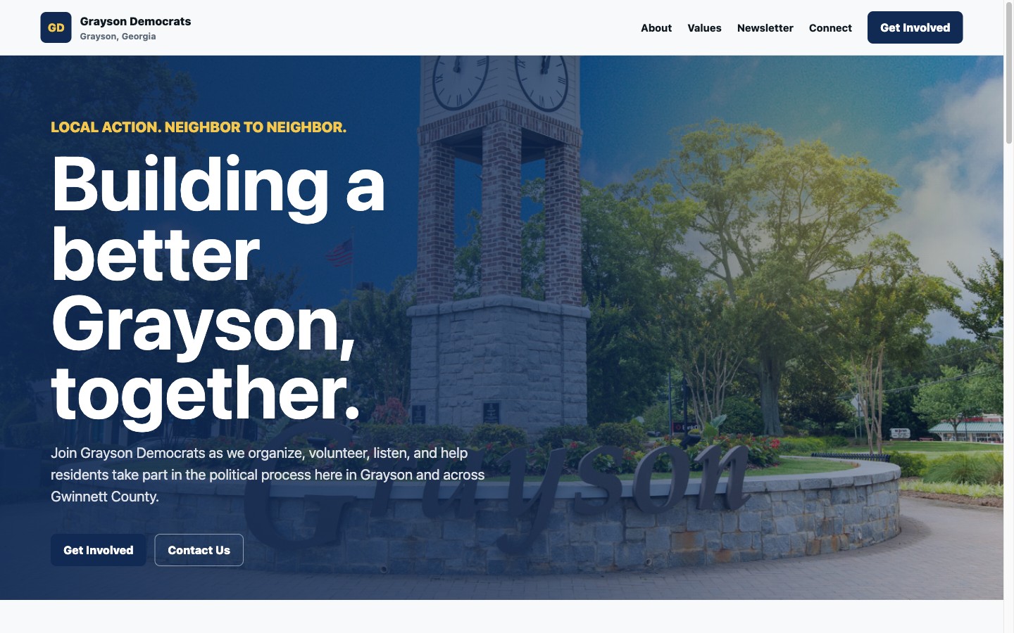Grayson Democrats homepage