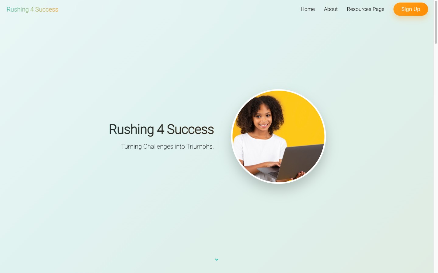 Rushing 4 Success homepage